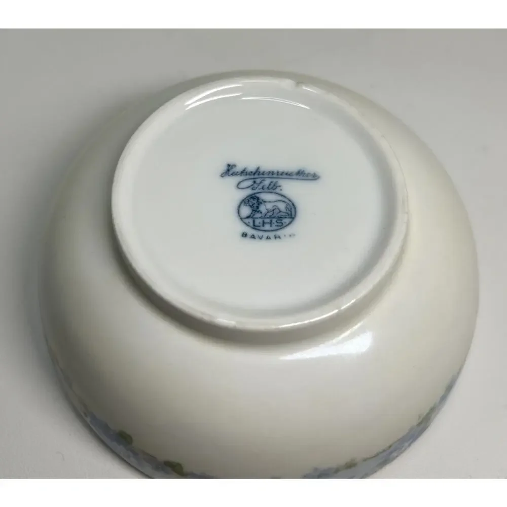 Hutschenreuther Selb Bavaria Porcelain Hand Painted Forget Me Not Flower 5